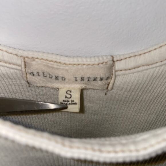 100% Cotton Gilded Intent Junior Small Cropped Tank - Picture 4 of 4